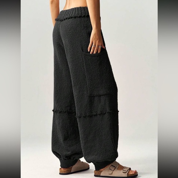 Boho Textured stretchy waist harem leg lounge pants - Picture 13 of 13